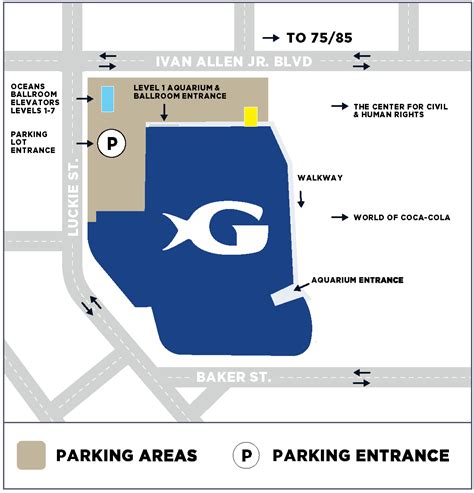 georgia aquarium parking address